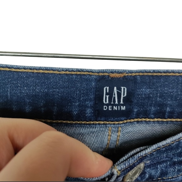 Gap Girlfriend Jeans Mid Rise Size 27 Relaxed Fit Straight Leg Boyfriend Jeans - Picture 5 of 11